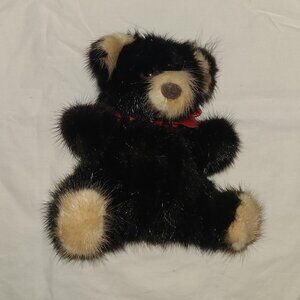 RARE BEAR Ultimate Teddy Bear 1982 Genuine Mink Original 1982 NWT Adorable!